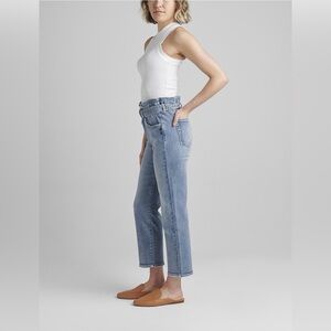 SILVER JEANS Paper Bag Crop Denim